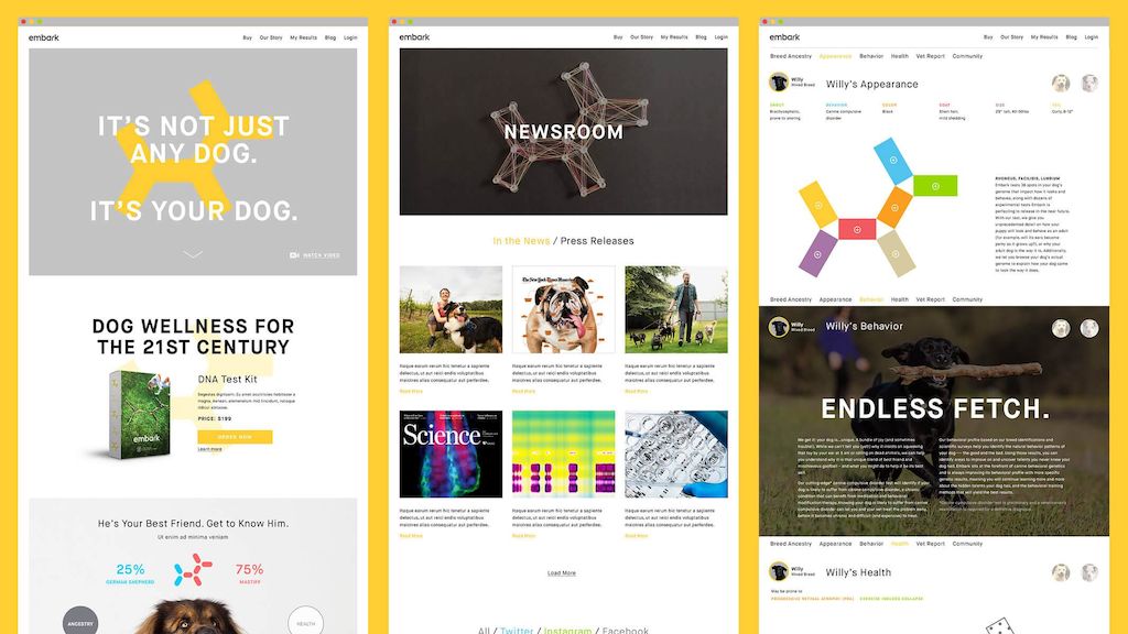 Metadesign Embark Website Design