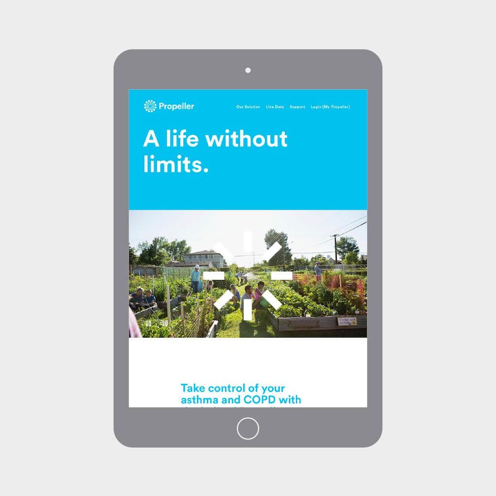 Metadesign Propeller Mobile Website