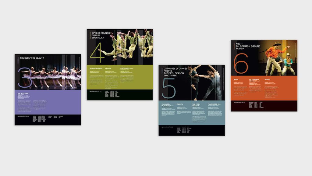 Metadesign San Francisco Ballet Brochure Design Spreads