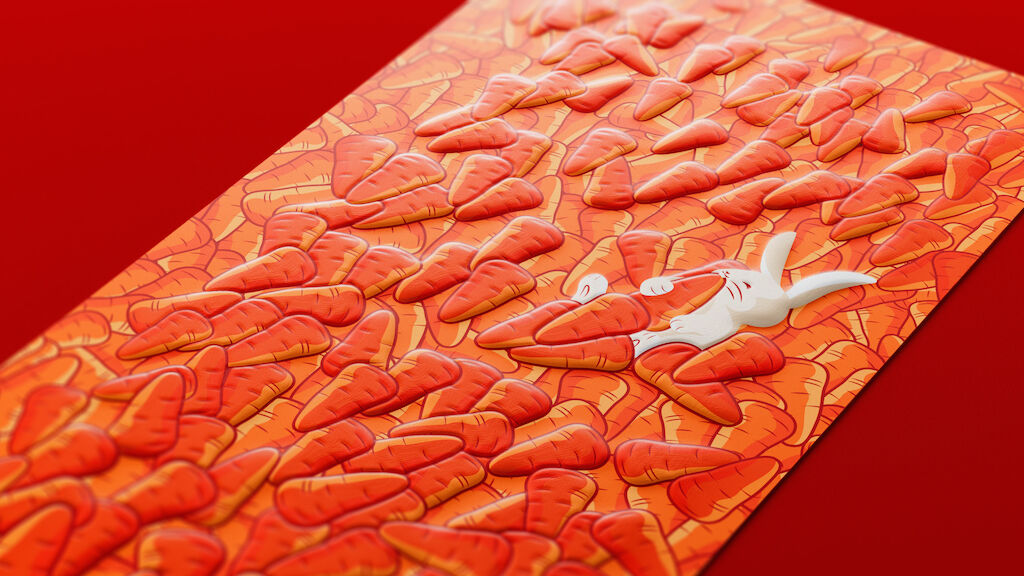 Year of rabbit-Carrot close in