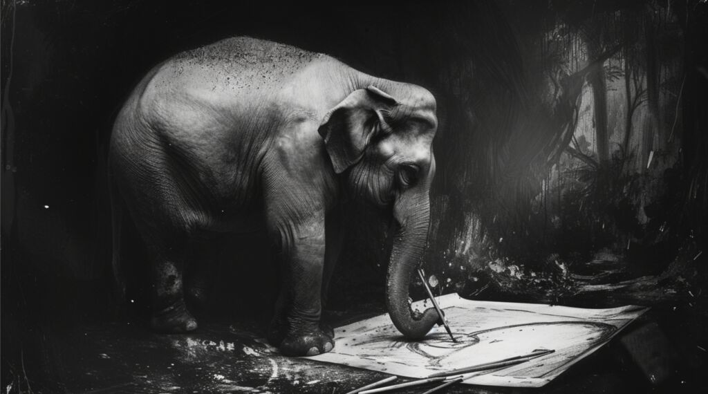 On ai art elephant